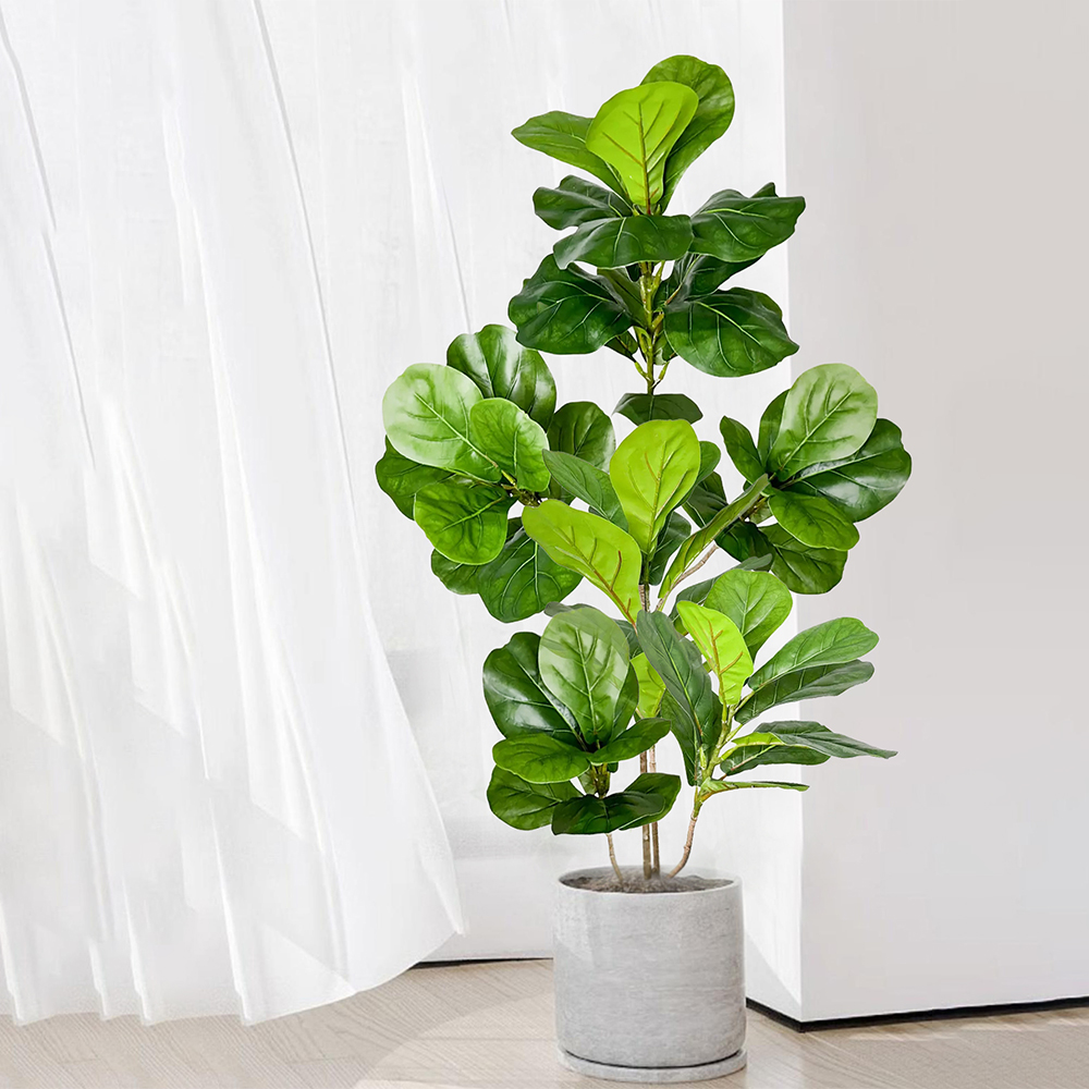 Duże sztuczne rośliny fiddle l – Ficus Lyrata Tree recenzja i cena